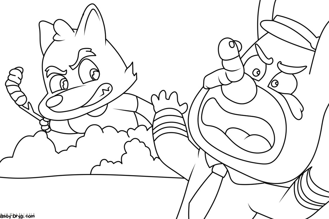 Picture for coloring Safety Sheriff Labrador | Coloring Sheriff Labrador