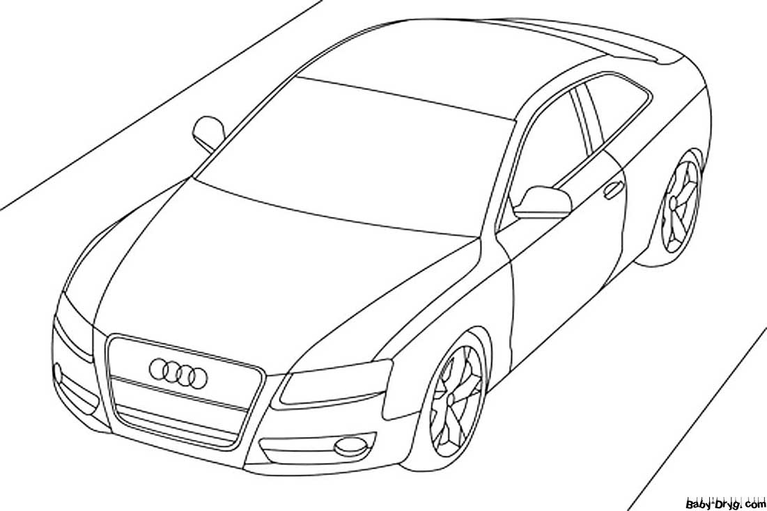 Picture of Audi | Coloring Audi