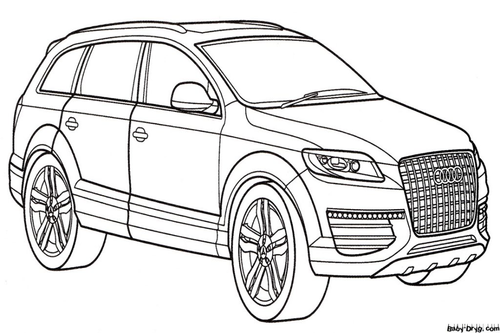 Раскраска Audi Q7 | Раскраски Ауди / Audi