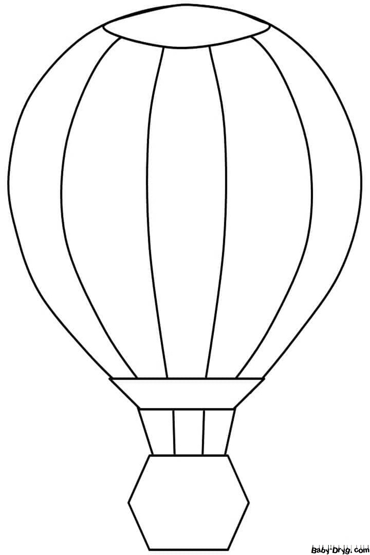 Раскраска Воздушный шар обычный | Раскраски Воздушные шары