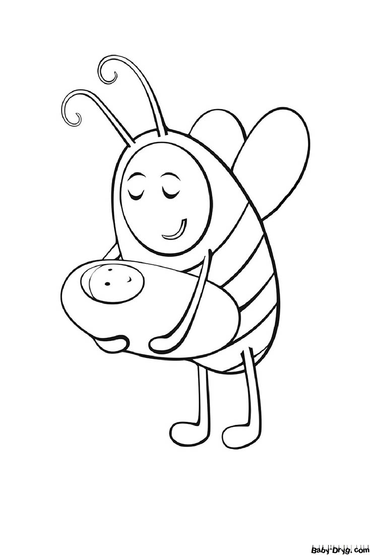 Bee mama Coloring Page | Coloring Mother's Day