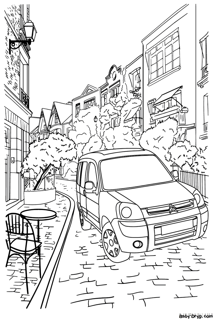 Citroen Berlingo Coloring Page | Coloring Citroën
