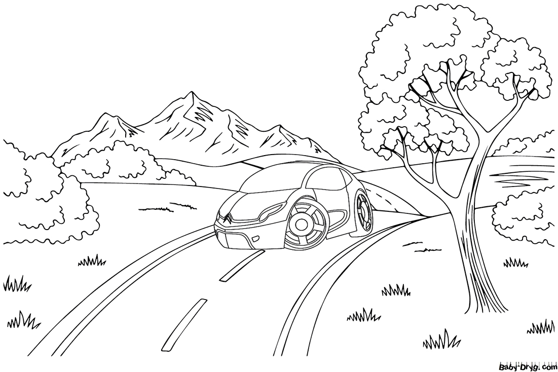 Citroen Bubble Coloring Page | Coloring Citroën