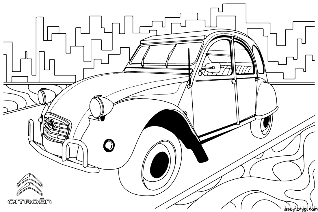 Citroen printout Coloring Page | Coloring Citroën