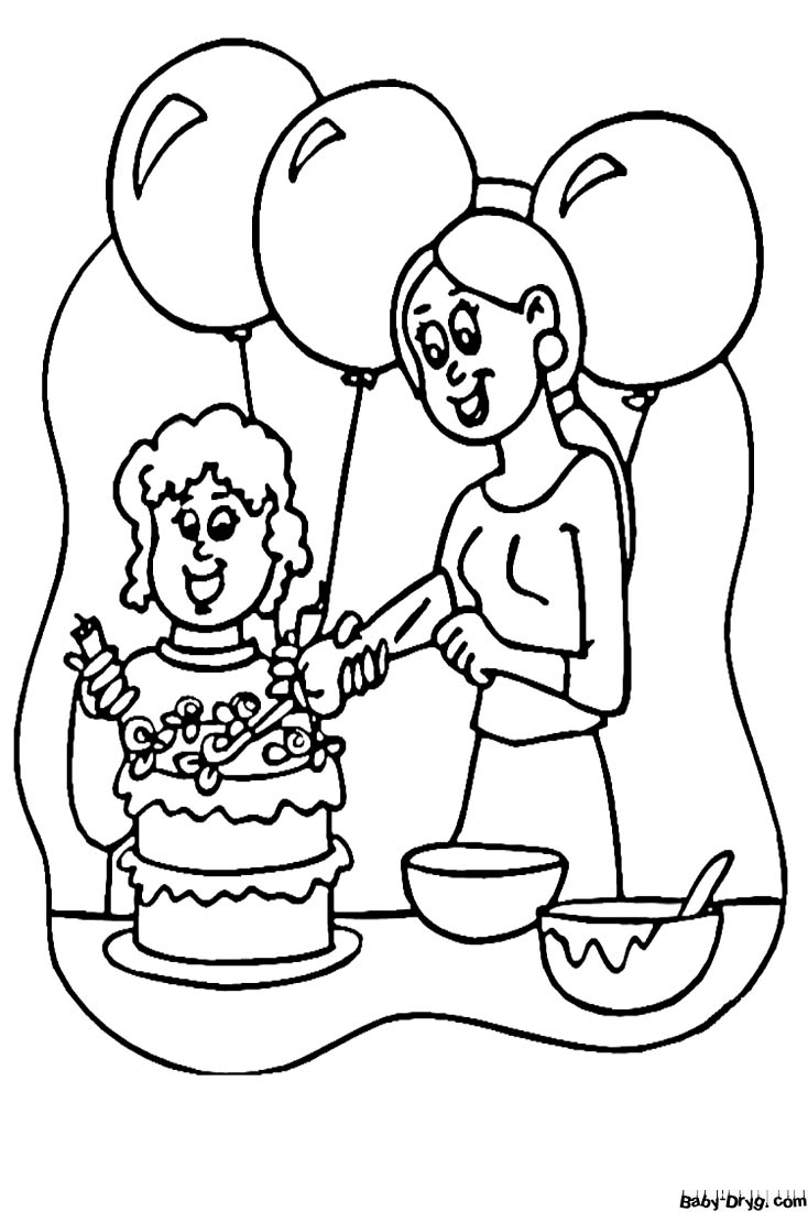 Holiday For Mother Coloring Page | Coloring Mother's Day