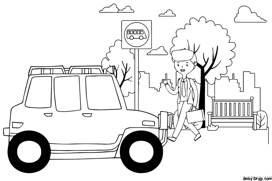 Hummer car for painting Coloring Page | Coloring Hummer