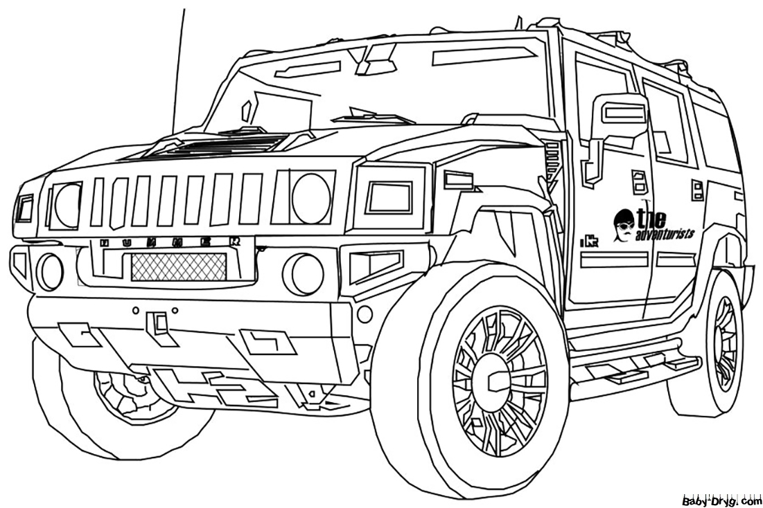 Hummer for a kid | Coloring Hummer