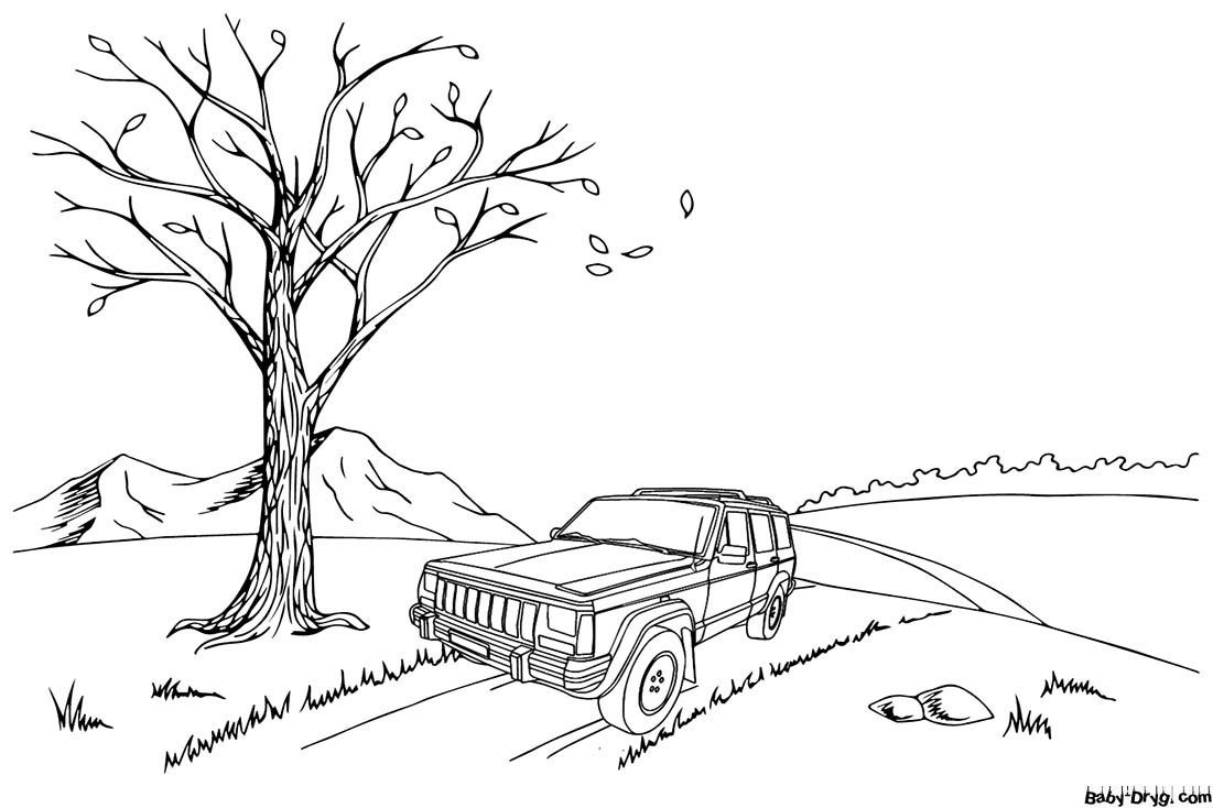 Hummer to print Coloring Page | Coloring Hummer
