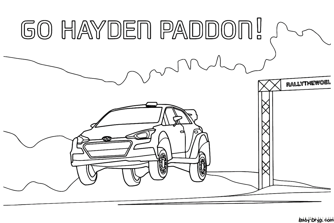 Hyundai print Coloring Page | Coloring Hyundai