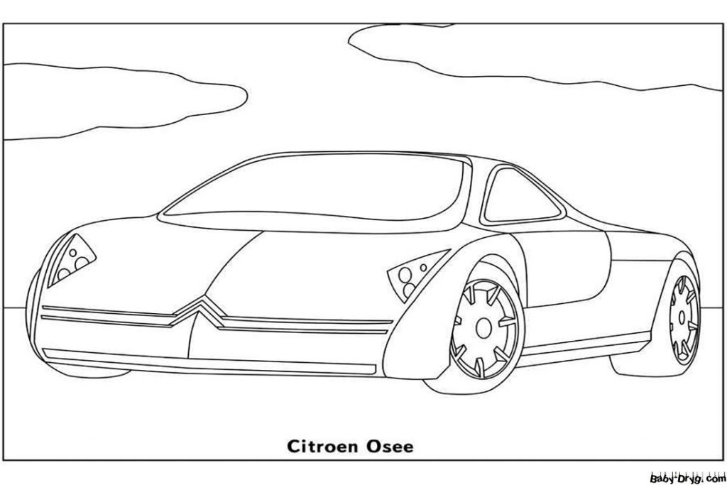 Раскраска Citroën Osee | Раскраски Ситроен / Citroën