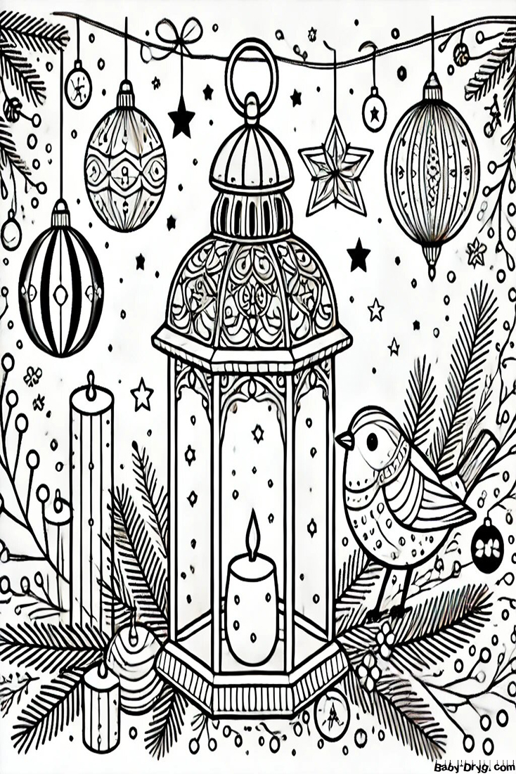 Snowbird New Year's Eve party Coloring Page | Coloring Year Snake 2025