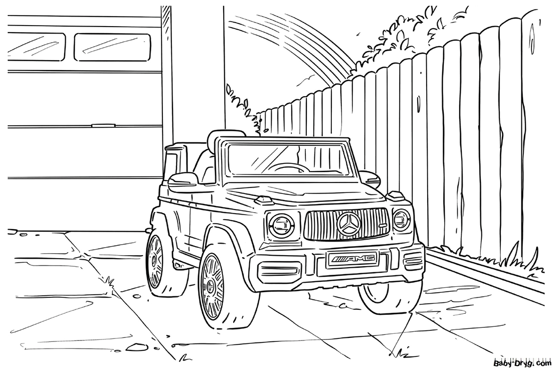 Mercedes-Benz download Coloring Page | Coloring Mercedes Benz