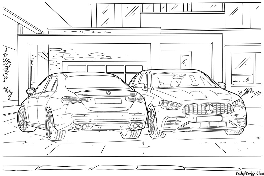 Mercedes-Benz for children Coloring Page | Coloring Mercedes Benz