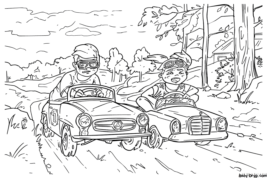 Mercedes-Benz Mini Coloring Page | Coloring Mercedes Benz