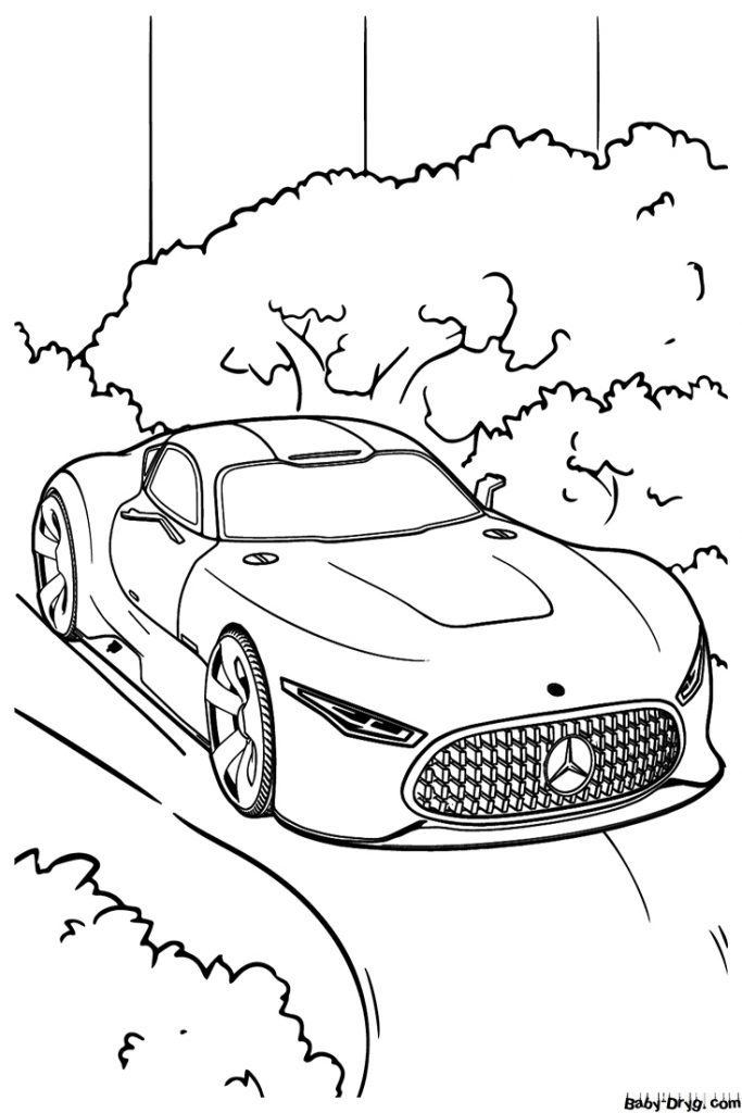 Picture Mercedes Benz | Coloring Mercedes Benz