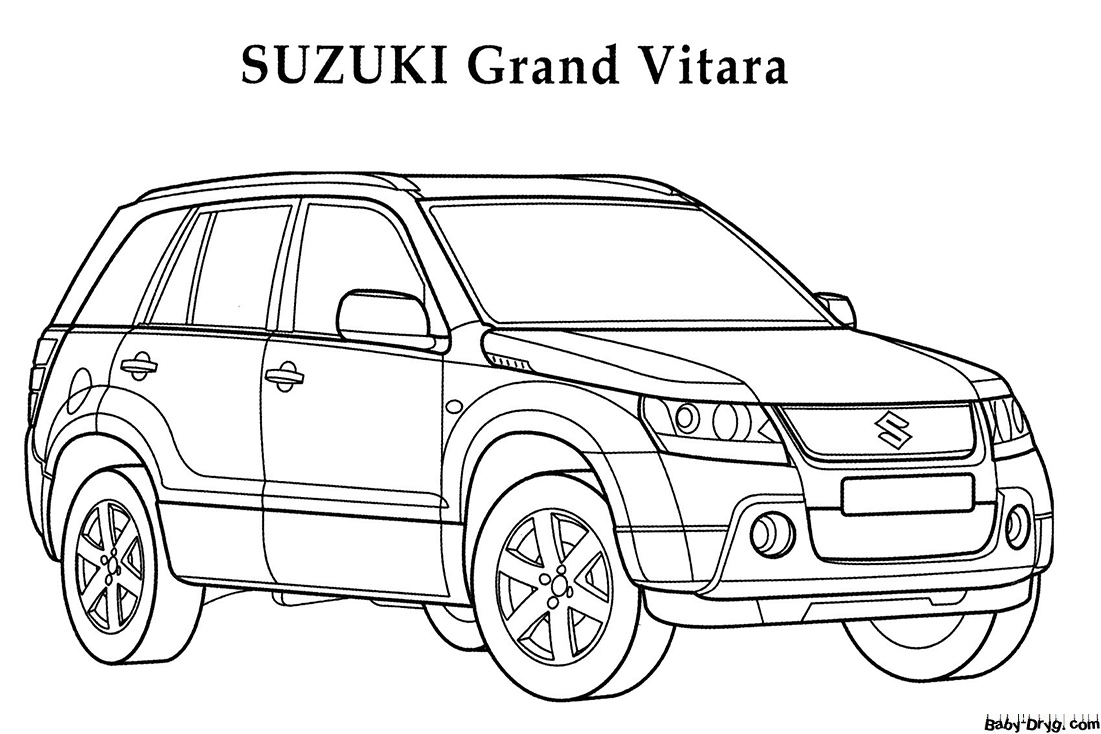 Grand Vitara Coloring Page | Coloring Suzuki