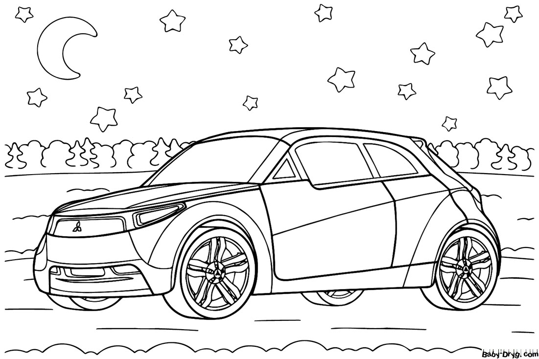 Mitsubishi CT Coloring Page | Coloring Mitsubishi