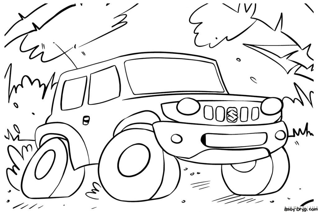 Suzuki Aruba Coloring Page | Coloring Suzuki