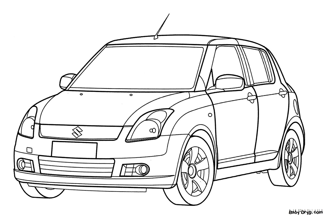 Suzuki Coloring Page for free | Coloring Suzuki