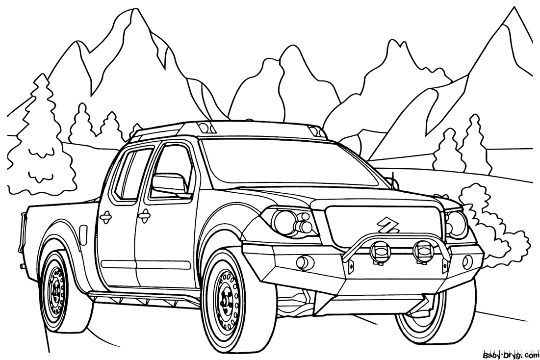 Suzuki Equator Coloring Page | Coloring Suzuki