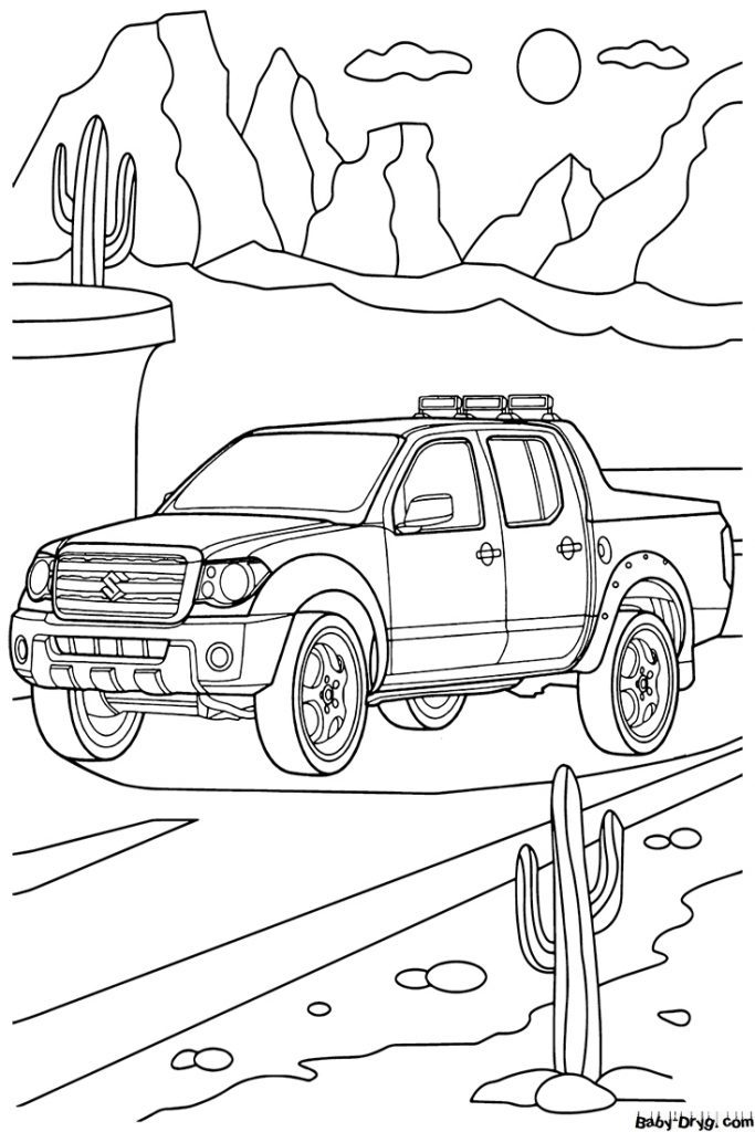 Suzuki Equator RMZ 4 Coloring Page | Coloring Suzuki
