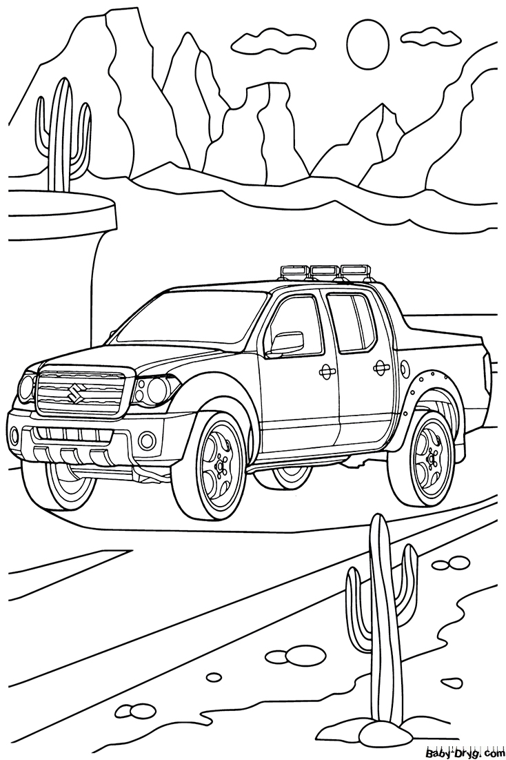 Suzuki Equator RMZ 4 Coloring Page | Coloring Suzuki