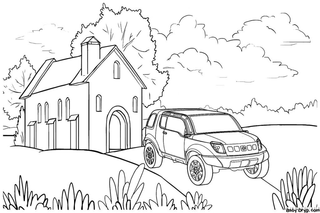 Suzuki Landbreeze Coloring Page | Coloring Suzuki