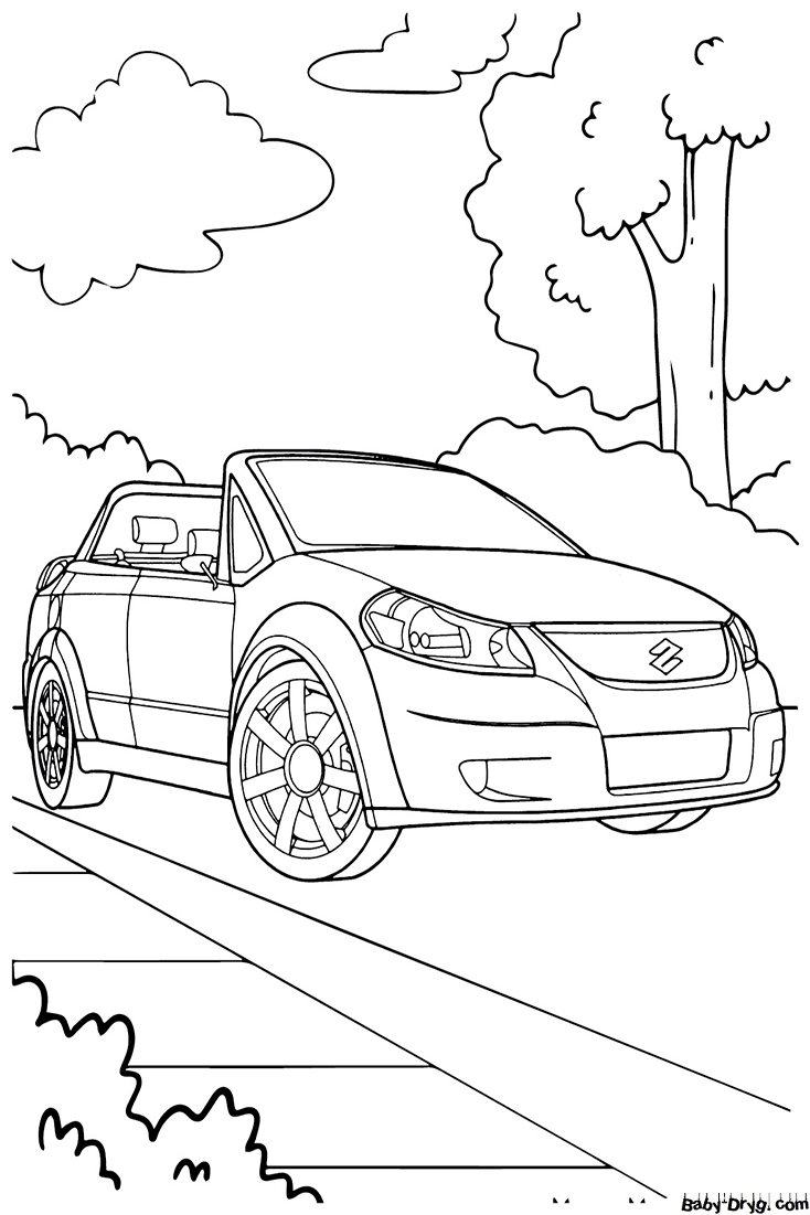 Suzuki Makai Coloring Page | Coloring Suzuki