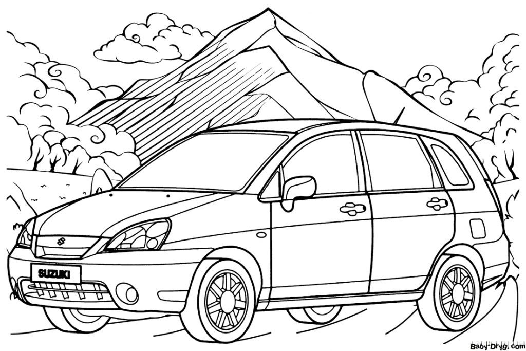 Suzuki Matina Coloring Page | Coloring Suzuki