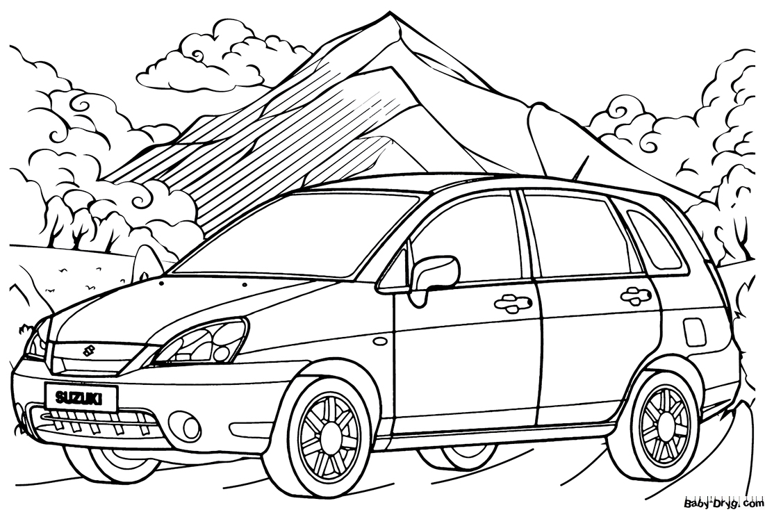 Suzuki Matina Coloring Page | Coloring Suzuki