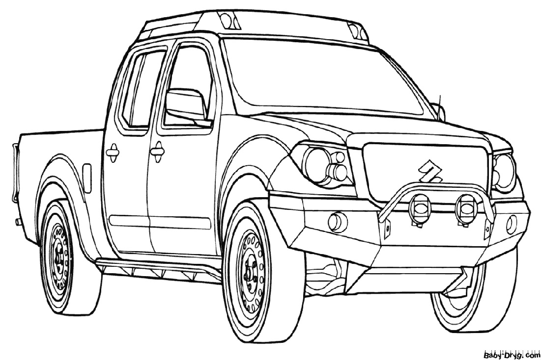 Suzuki picture Coloring Page | Coloring Suzuki