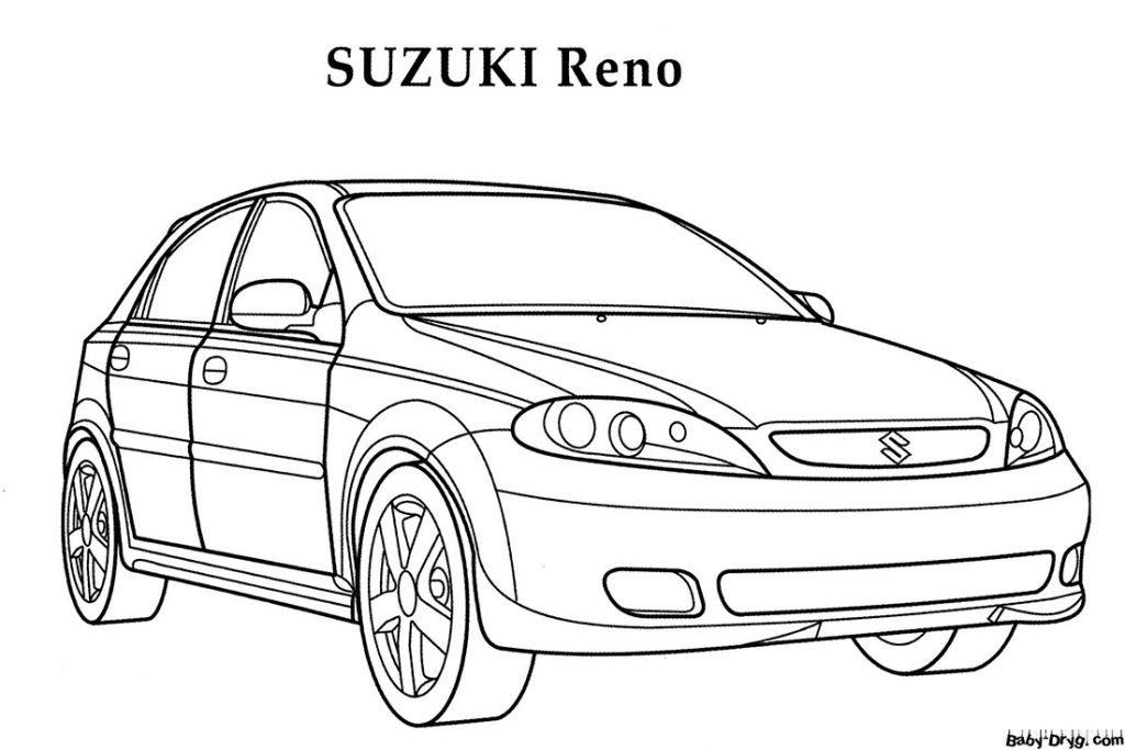 Suzuki Reno Coloring Page | Coloring Suzuki