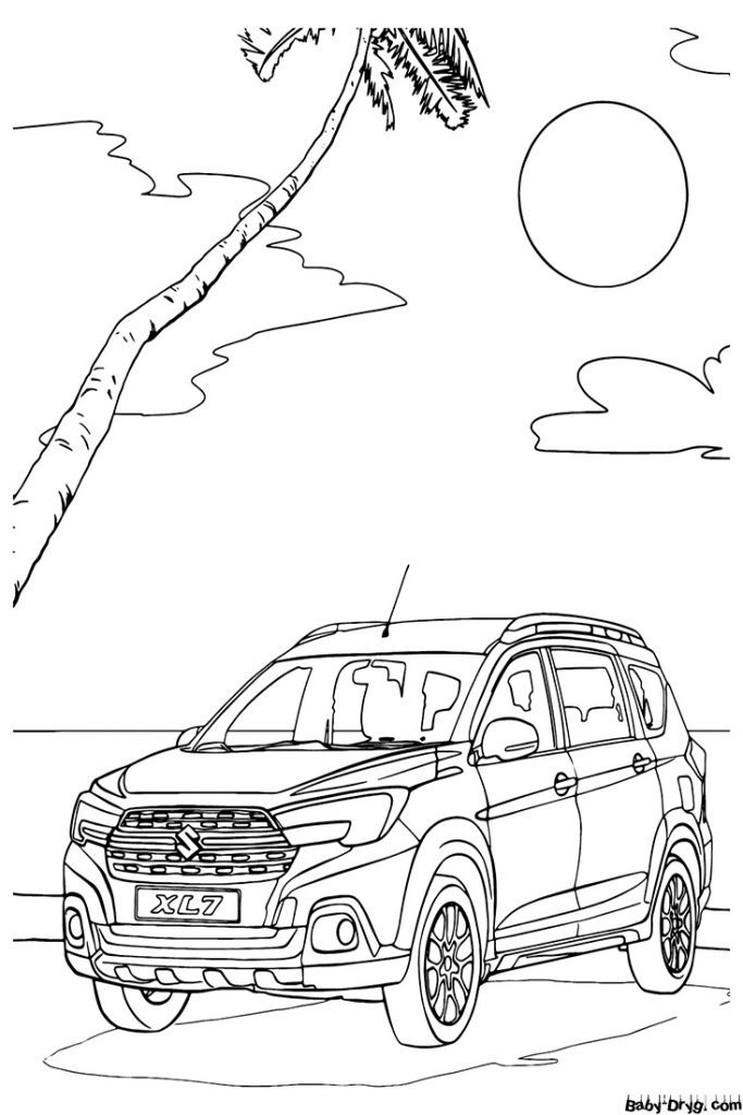 Suzuki XL7 Coloring Page | Coloring Suzuki