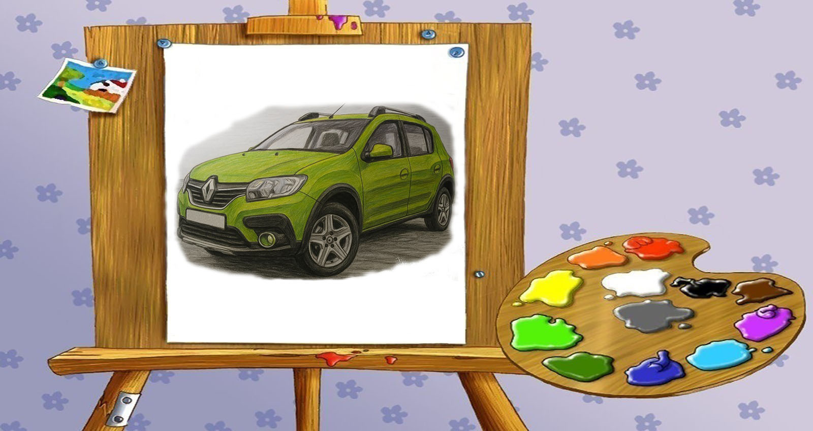 Раскраски Рено (Renault) | Распечатать раскраску