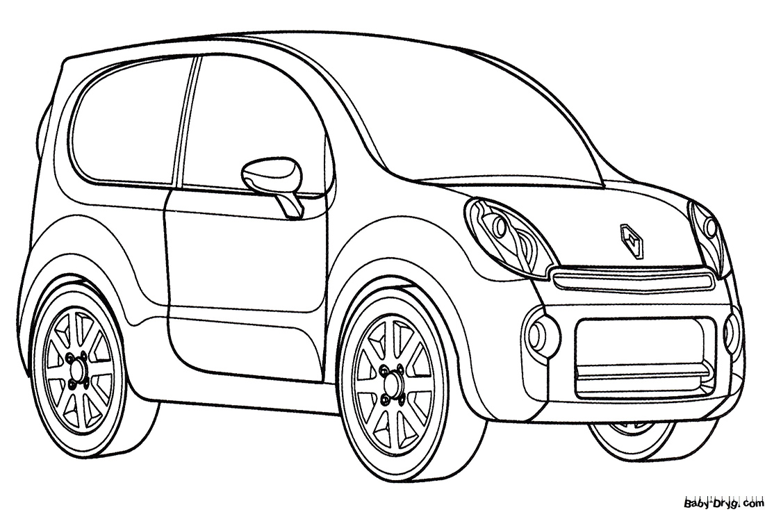 Renault coloring book | Coloring Renault
